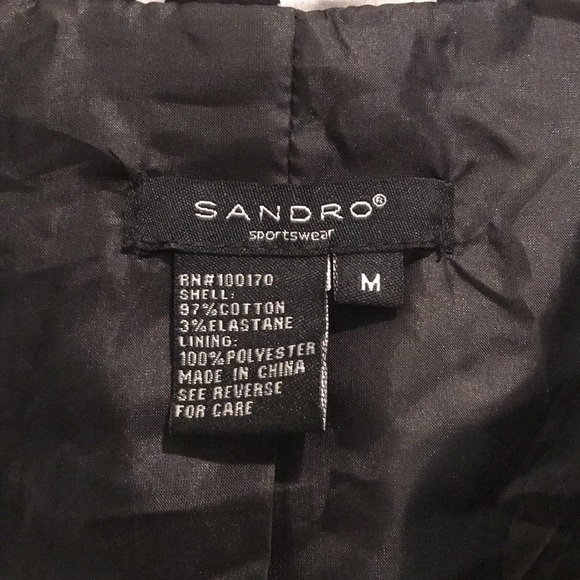 Sandro Black Shirt/Jacket Size Medium. - Picture 2 of 12